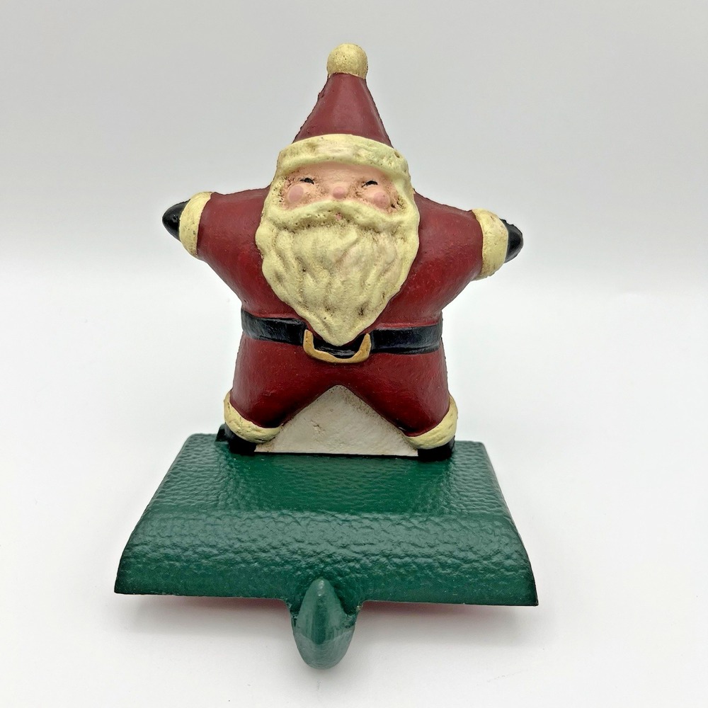 Eddie‎ Bauer Home Santa Claus Star Stocking Holder Cast Iron Holds Up to 2.5 Lbs